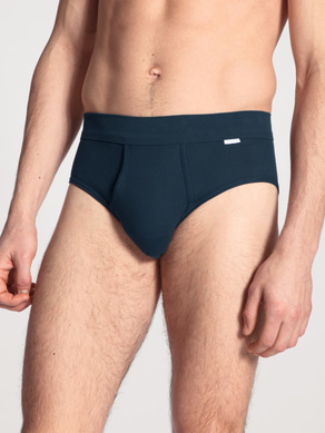 Men's Calida 22010 Twisted Cotton Brief With Fly (Admiral XL