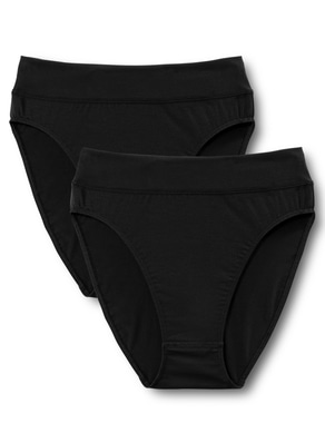 Calida Slip/Hosen Cotton Hi Cut Brief Panties (22221) (Small, Black) :  : Clothing, Shoes & Accessories