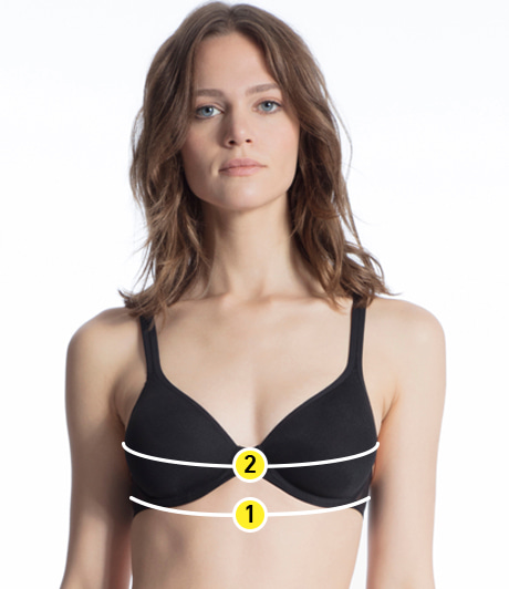 Triangle bra, no underwire Serie Organic Cotton Colour black