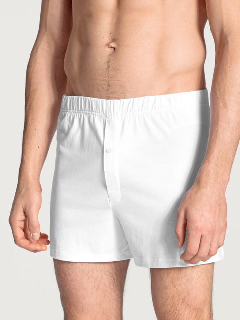 Cotton Code Boxer shorts with fly