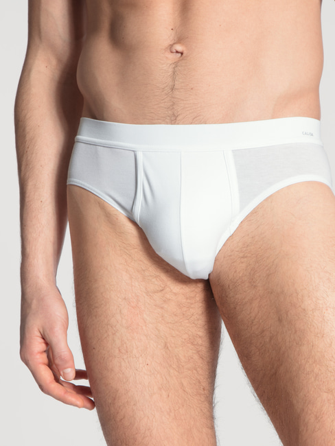 Cotton Classic Brief w/ Fly & Soft Waistband by Calida