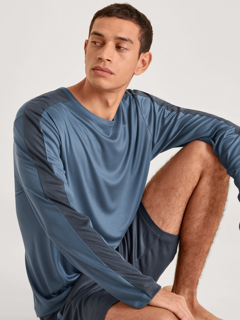 CALIDA DSW Cooling Shirt long-sleeve blue
