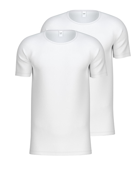 CALIDA T-Shirt, Natural weiss Benefit 2er-Pack