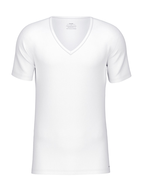 V-Shirt Cotton CALIDA white Code