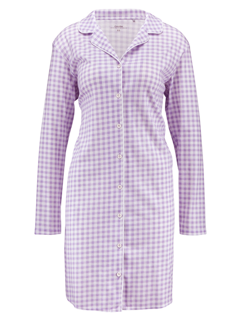 CALIDA Daylight Dreams 95cm through, length buttoned Sleepshirt, purple