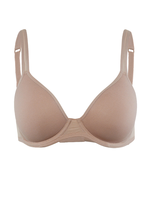 Breathable Cool Lift Up Air Bra Women's Cushioned Underwire Lightly Lined  T-Shirt Bra for Heavy Breast Beige : Sports & Outdoors 