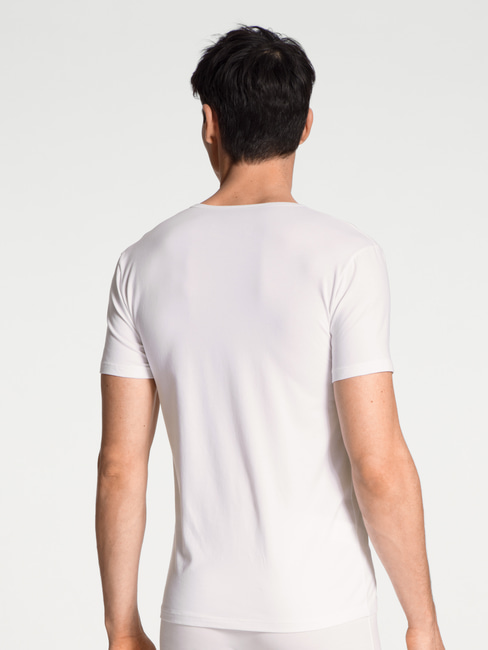 CALIDA white Code Cotton V-Shirt