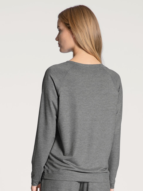 terry grey sleeve, CALIDA french Favourites long Lounge Shirt