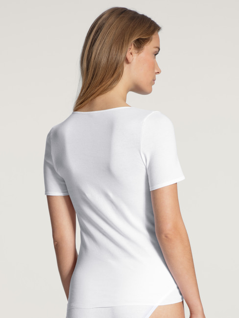 CALIDA Feminin Sense Shirt short sleeve white