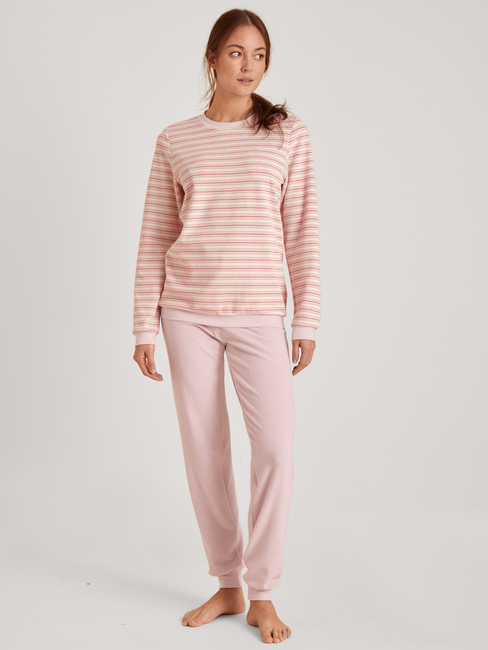 Pink Wind Womens Sweatsuits Crop Top Loose Sweatpants Set 2 Pieces
