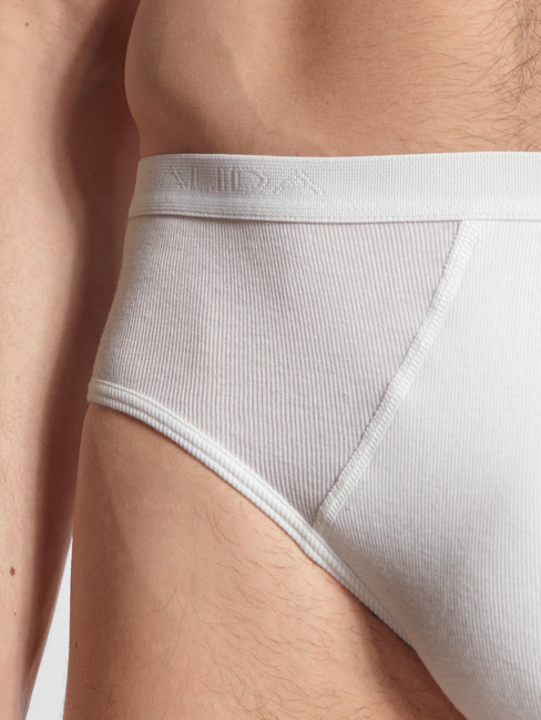 CALIDA Twisted Cotton Classic brief with fly white