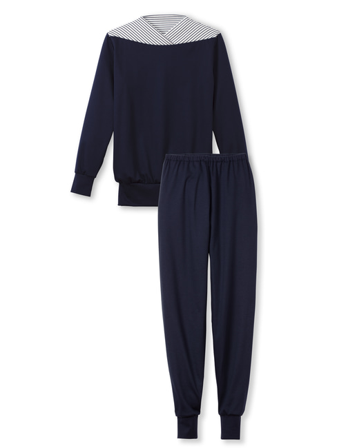 CALIDA Soulmate Pyjama with cuff blue