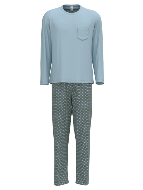 CALIDA Relax Imprint 2 Pyjamas, long blue
